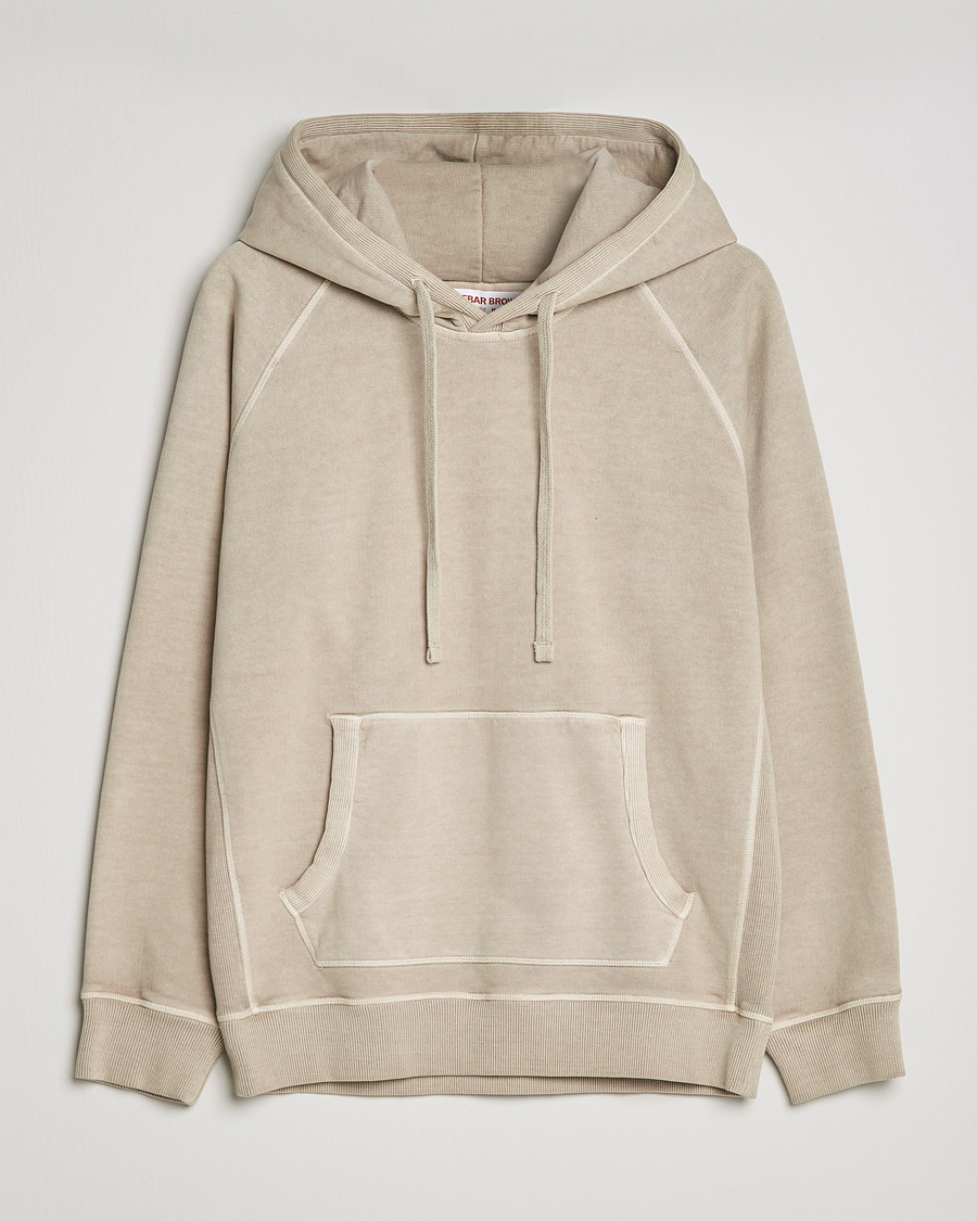 Herre | Trøjer | Orlebar Brown | Francis Garment Dyed Cotton Hood Parched Green