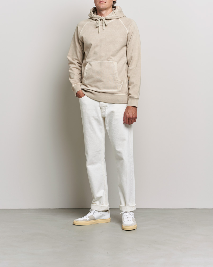 Herre | Trøjer | Orlebar Brown | Francis Garment Dyed Cotton Hood Parched Green