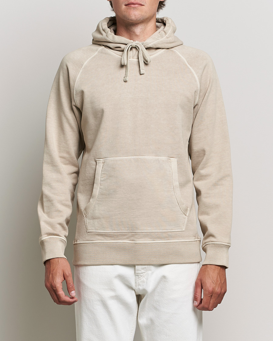 Herre | Best of British | Orlebar Brown | Francis Garment Dyed Cotton Hood Parched Green