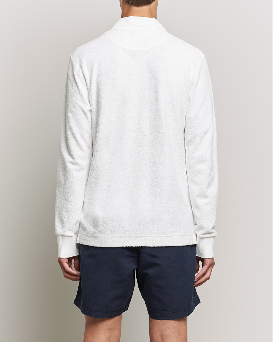 Herre | Trøjer | Orlebar Brown | Tasman Garment Dyed Cotton Toweling Polo Cloud
