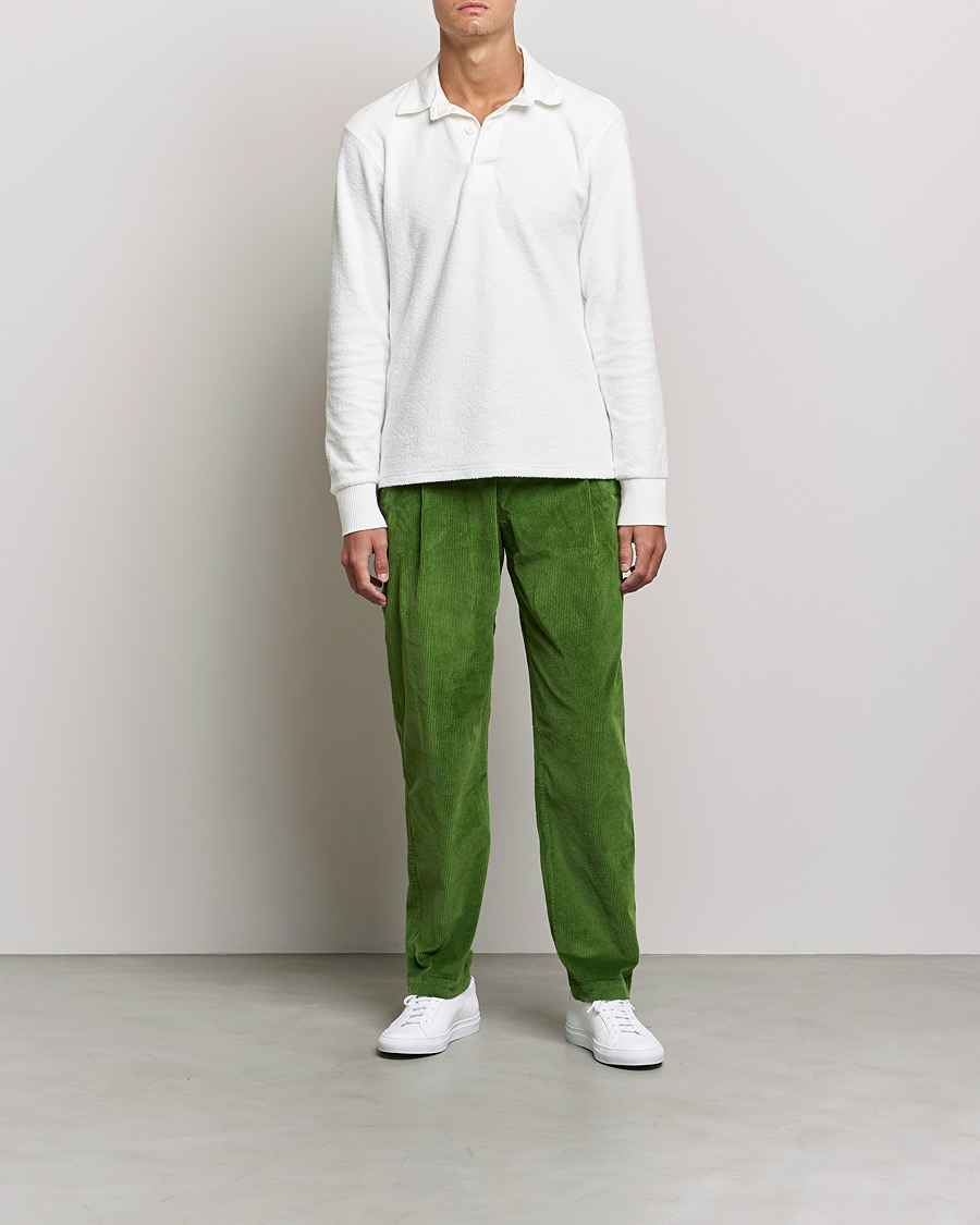 Herre | Bukser | Orlebar Brown | Dunmore Cotton Cord Trousers Conifer