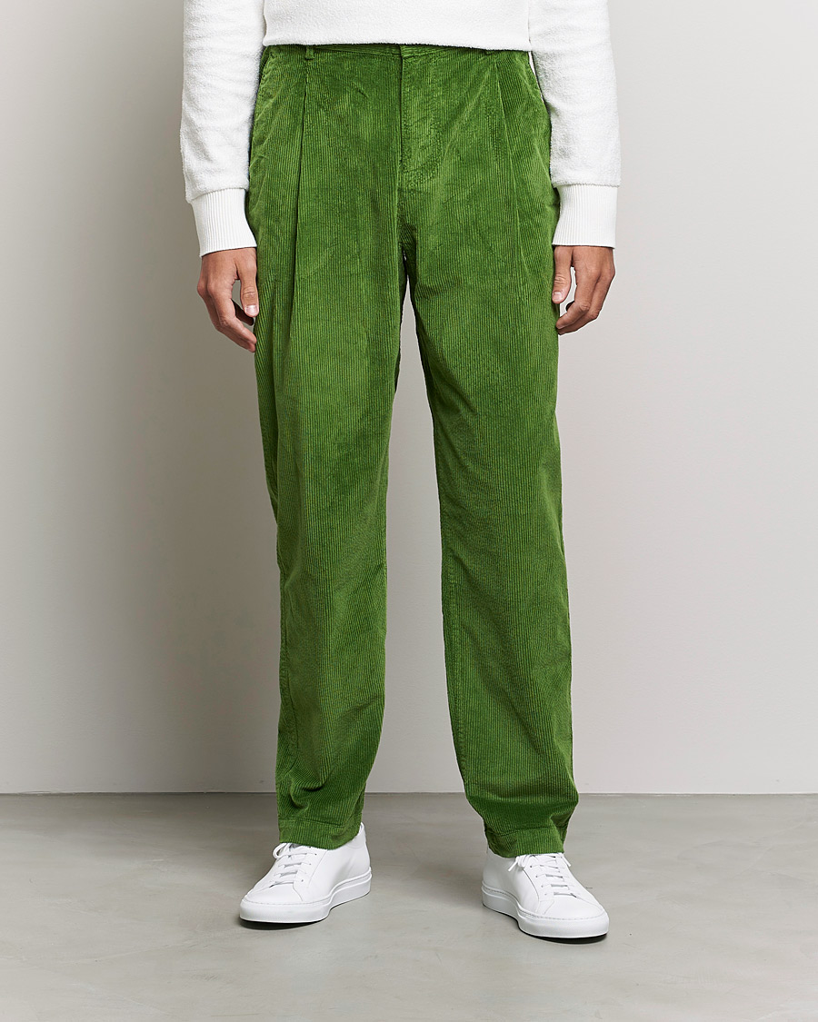 Herre | Bukser | Orlebar Brown | Dunmore Cotton Cord Trousers Conifer
