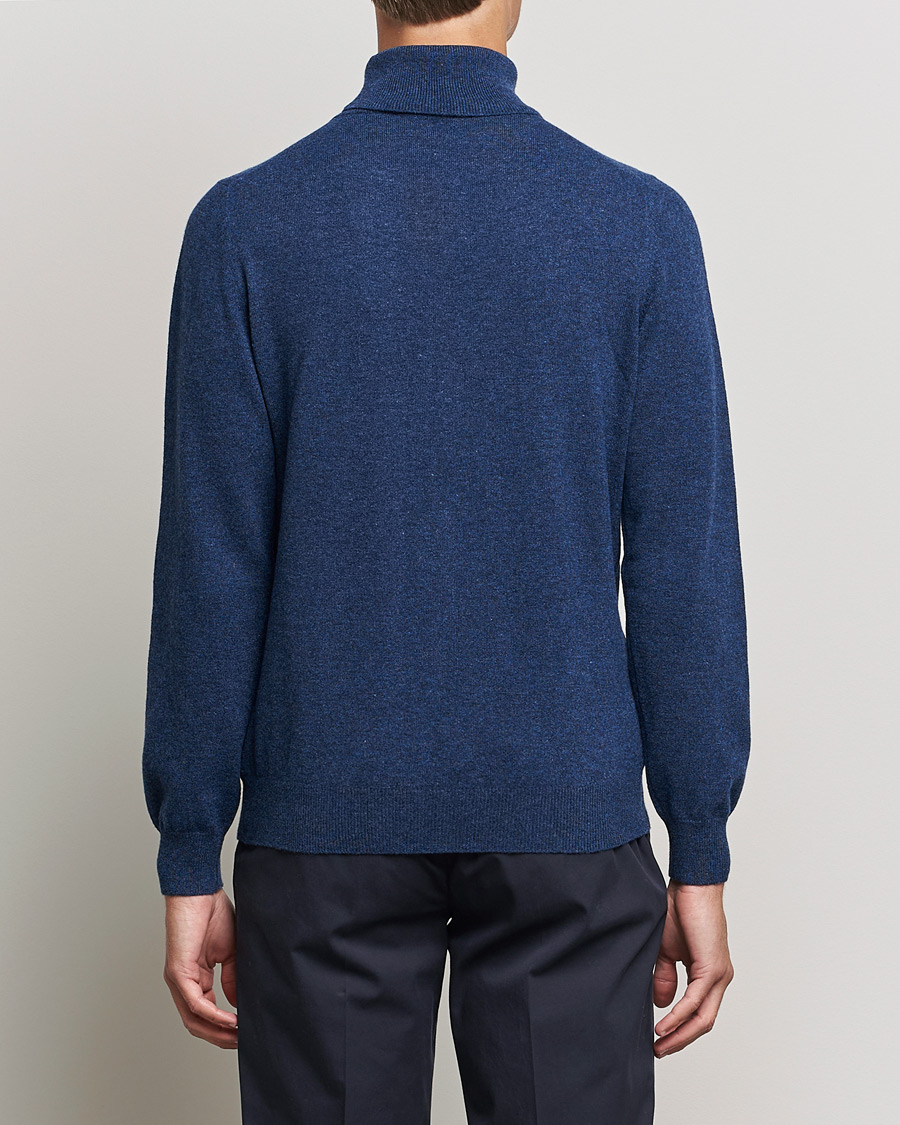 Herre | Trøjer | Gran Sasso | Wool/Cashmere Rollneck Navy Melange