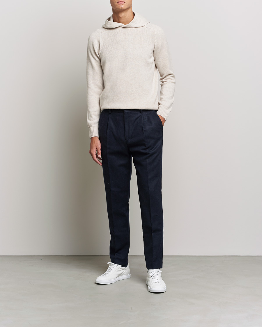 Herre | Trøjer | Gran Sasso | Wool Hoodie Cream