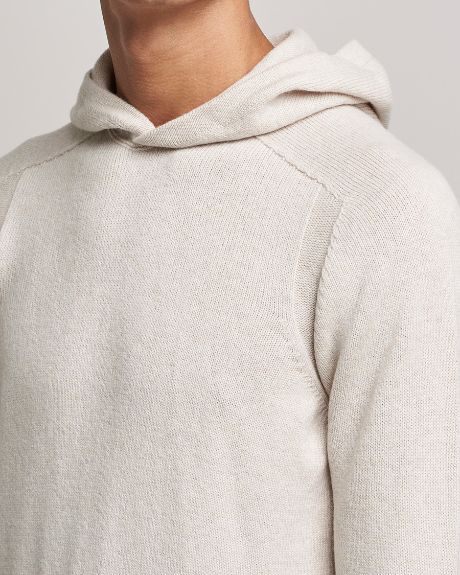 Herre | Trøjer | Gran Sasso | Wool Hoodie Cream
