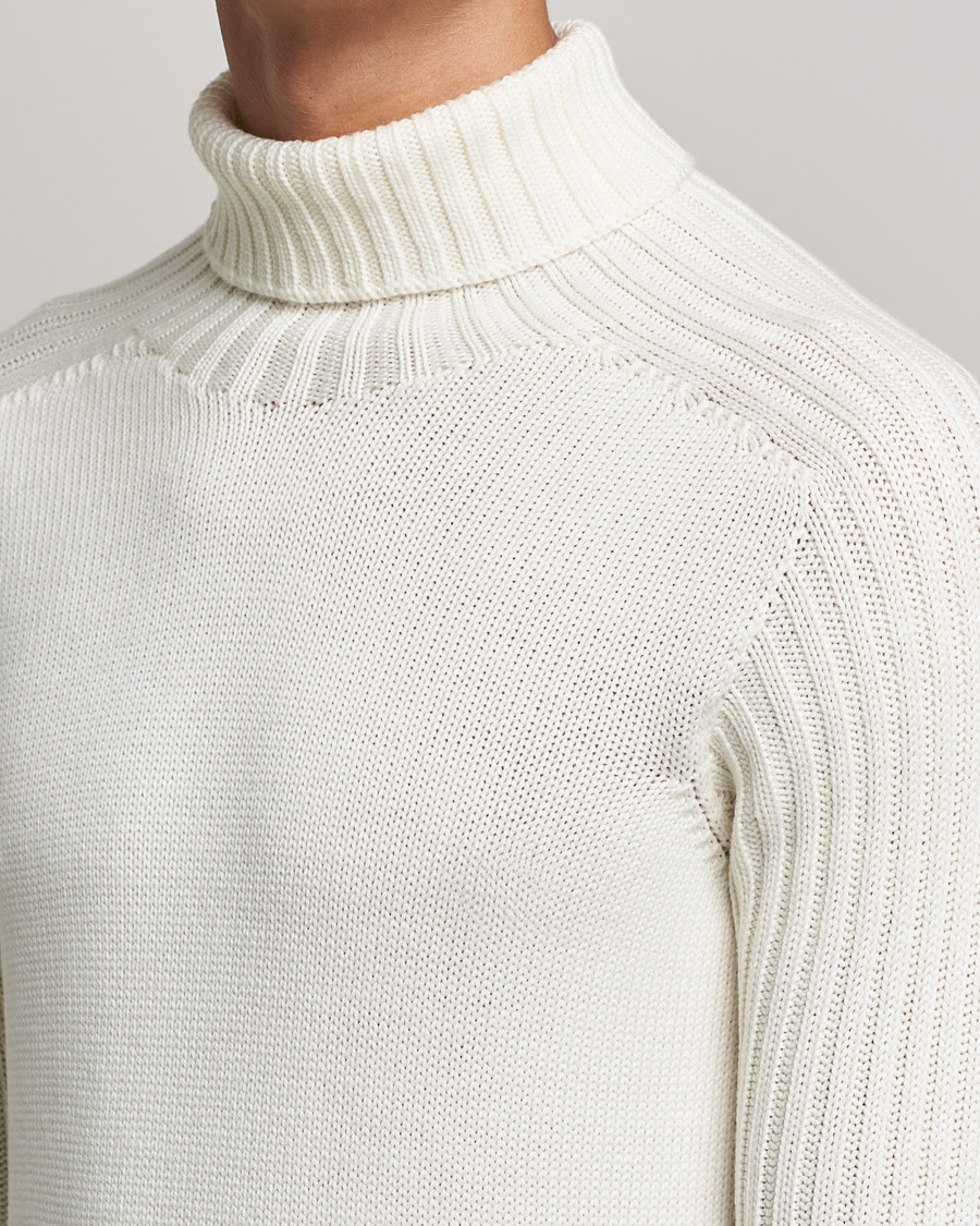 Herre | Trøjer | Gran Sasso | Rainwool Rollneck White