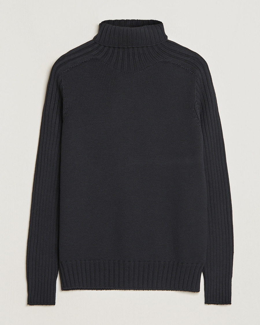 Herre | Trøjer | Gran Sasso | Rainwool Rollneck Black