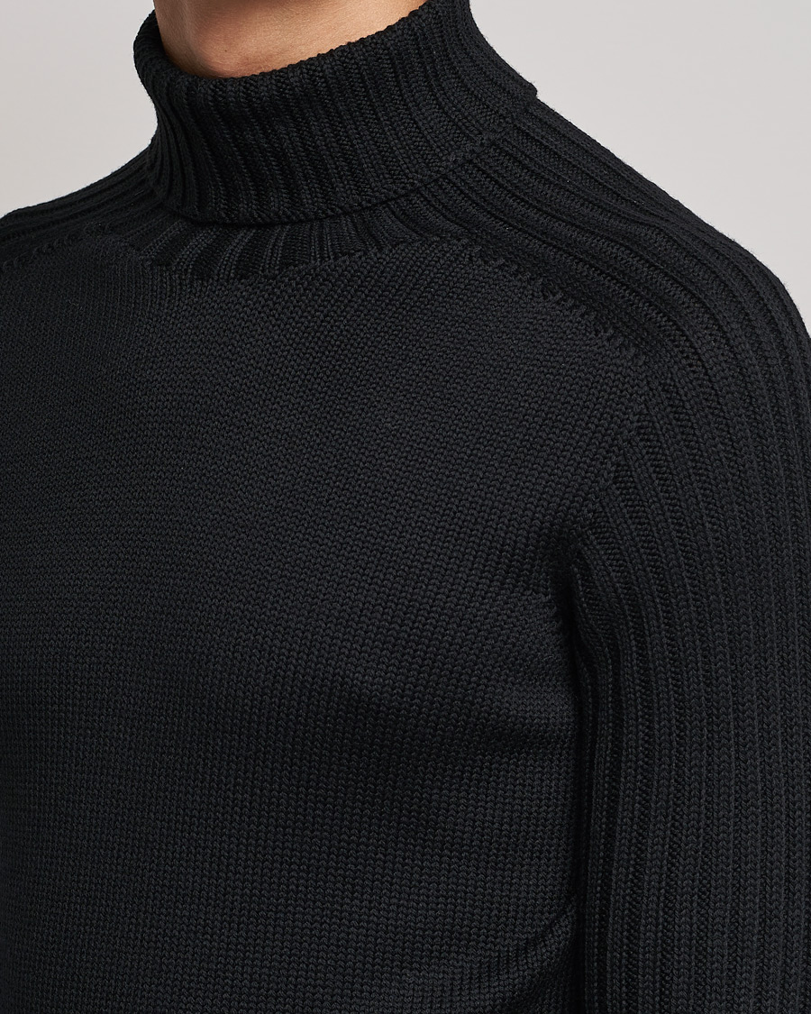 Herre | Trøjer | Gran Sasso | Rainwool Rollneck Black