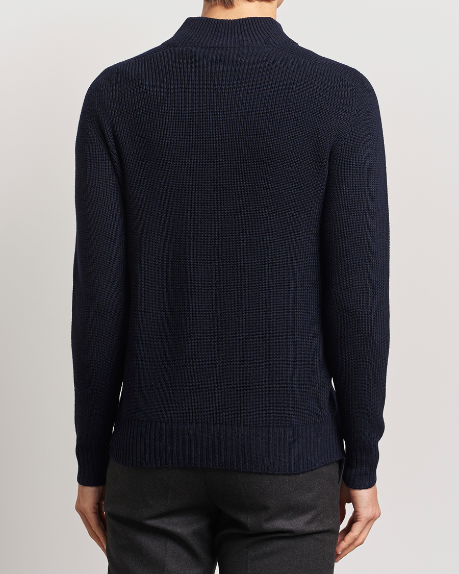 Herre | Trøjer | Gran Sasso | Rainwool Half Zip Navy