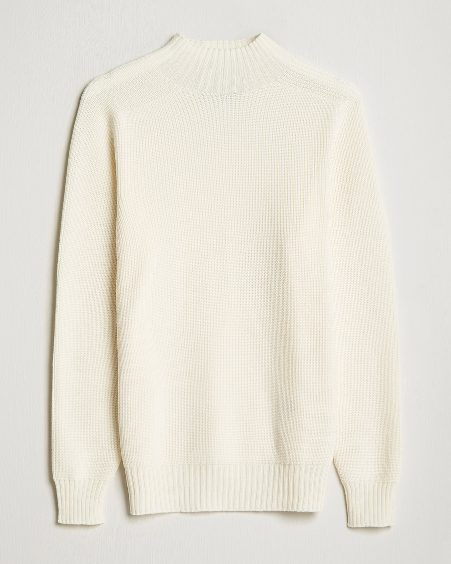 Herre | Trøjer | Gran Sasso | Rainwool Mock Neck White