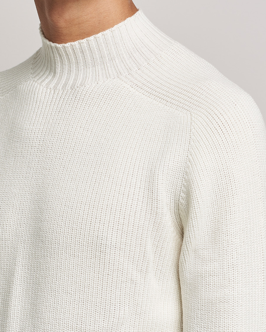 Herre | Trøjer | Gran Sasso | Rainwool Mock Neck White