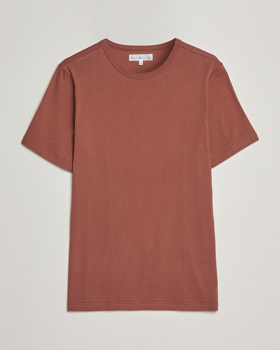 Herre | T-Shirts | Merz b. Schwanen | 1950s Classic Loopwheeled Tee Tan