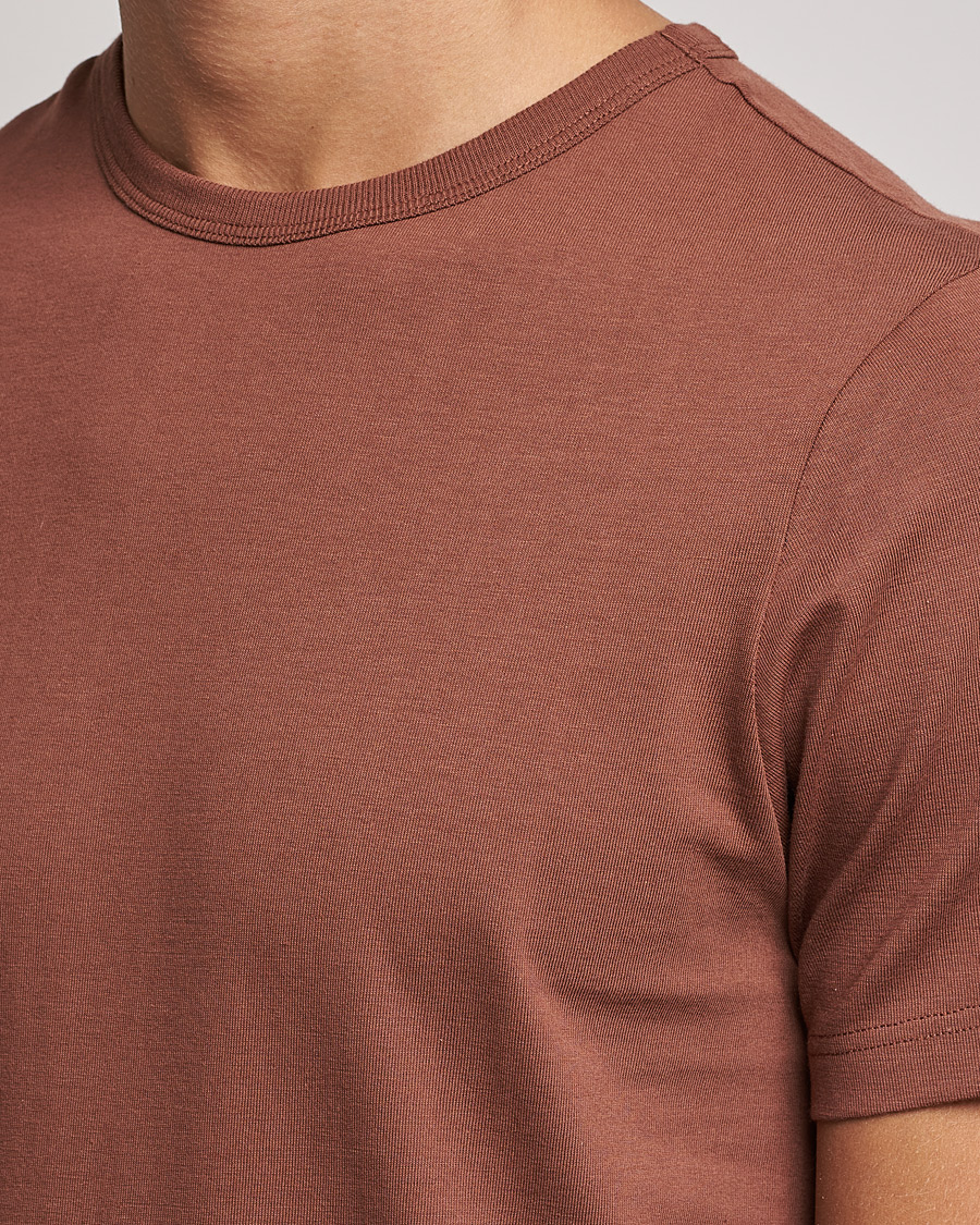 Herre | T-Shirts | Merz b. Schwanen | 1950s Classic Loopwheeled Tee Tan