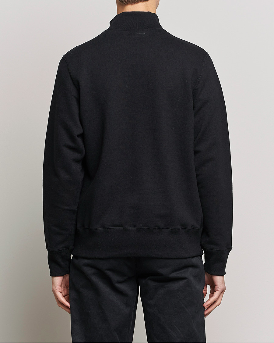 Herre | Trøjer | Merz b. Schwanen | Organic Cotton Half Zip Sweat Black