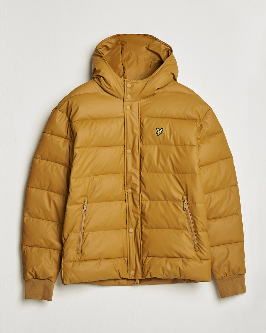 Herre | Jakker | Lyle & Scott | Rubberised Puffer Jacket Anniversary Gold