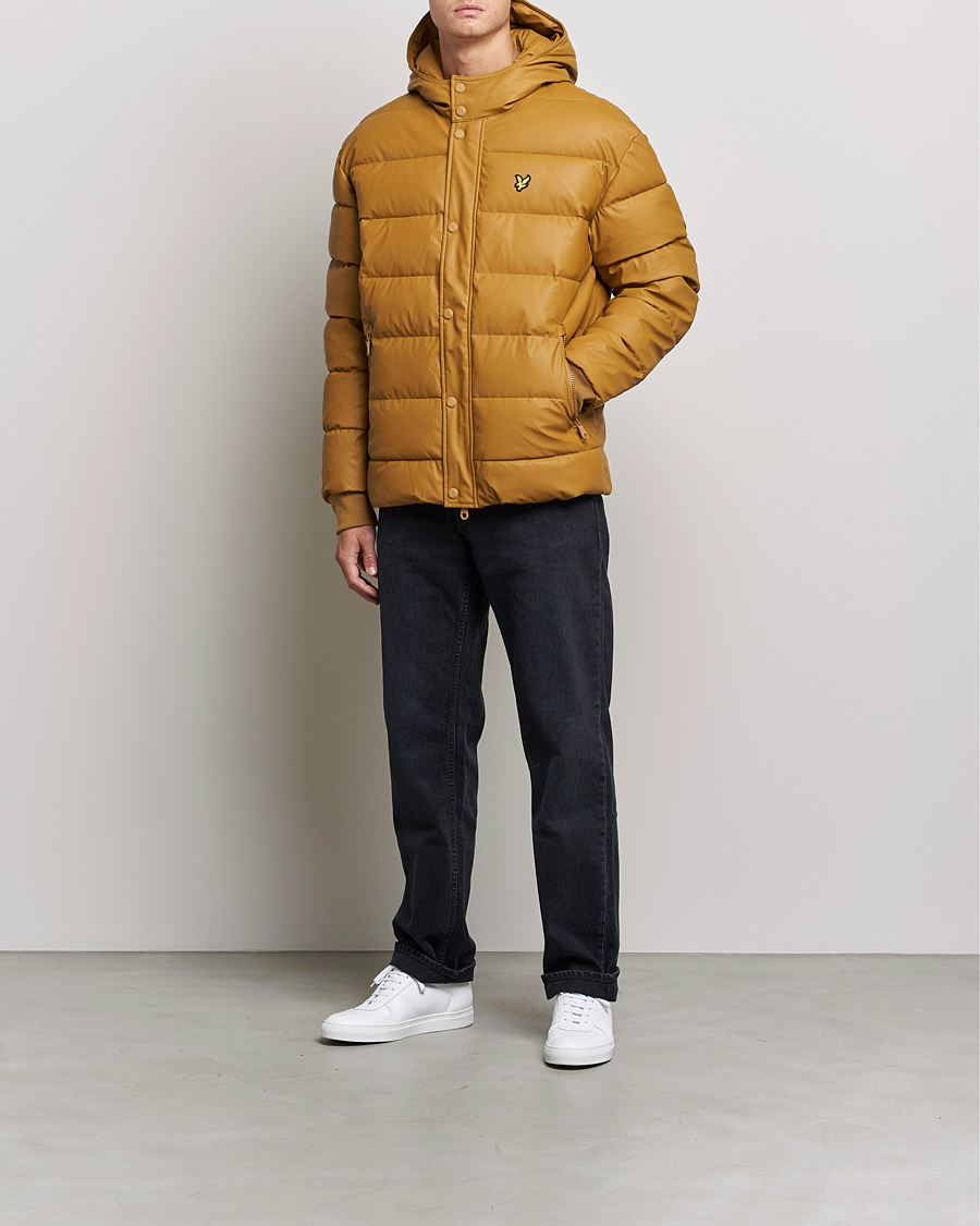 Herre | Jakker | Lyle & Scott | Rubberised Puffer Jacket Anniversary Gold