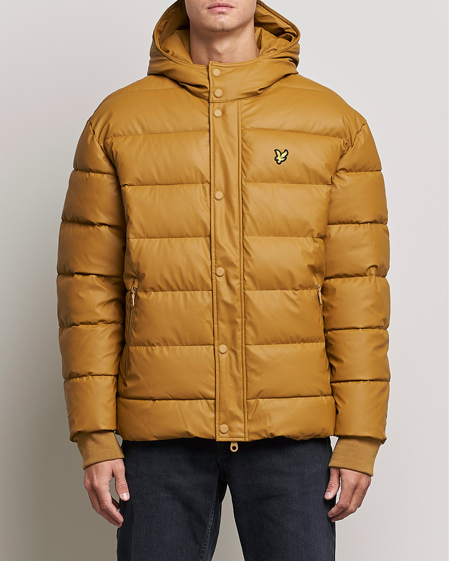 Herre | Jakker | Lyle & Scott | Rubberised Puffer Jacket Anniversary Gold