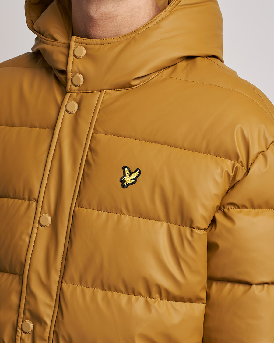Herre | Jakker | Lyle & Scott | Rubberised Puffer Jacket Anniversary Gold
