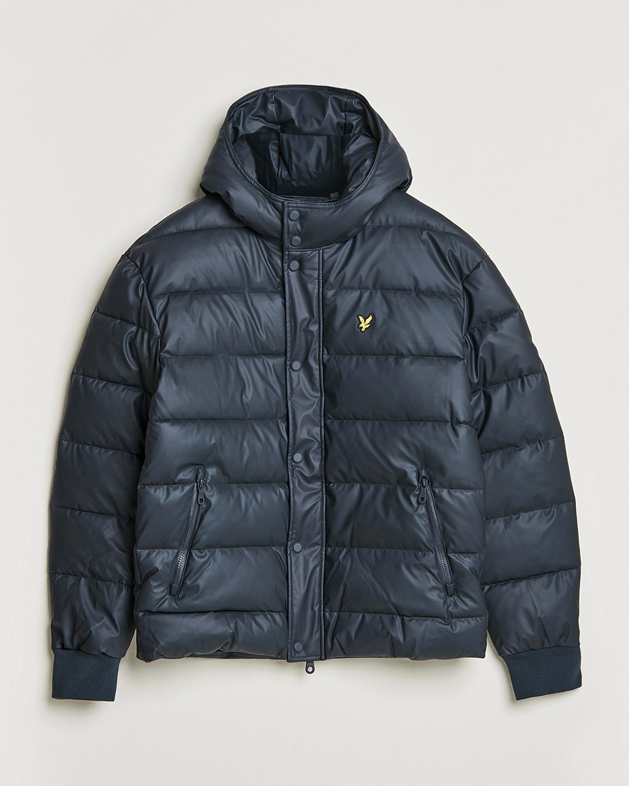 Herre | Jakker | Lyle & Scott | Rubberised Puffer Jacket Dark Navy