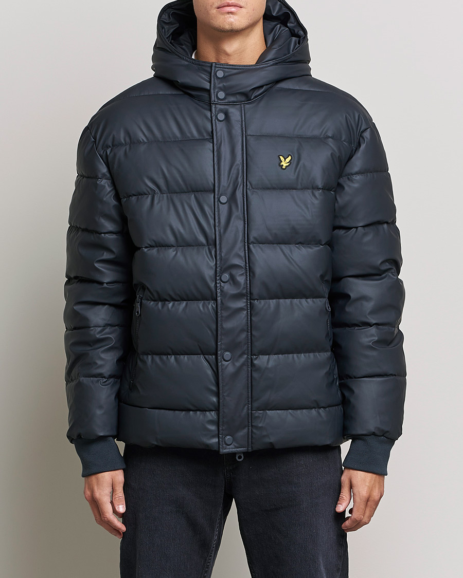 Herre | Jakker | Lyle & Scott | Rubberised Puffer Jacket Dark Navy