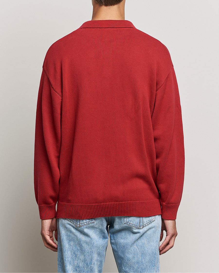 Herre | Trøjer | Lyle & Scott | Blousson Knitted Polo Tunnel Red
