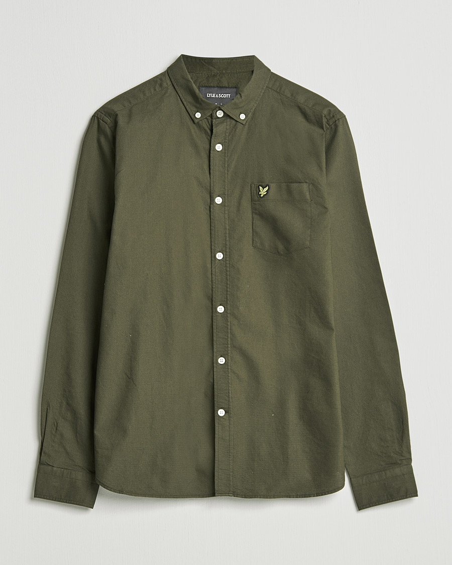 Herre | Skjorter | Lyle & Scott | Lightweight Oxford Shirt Olive