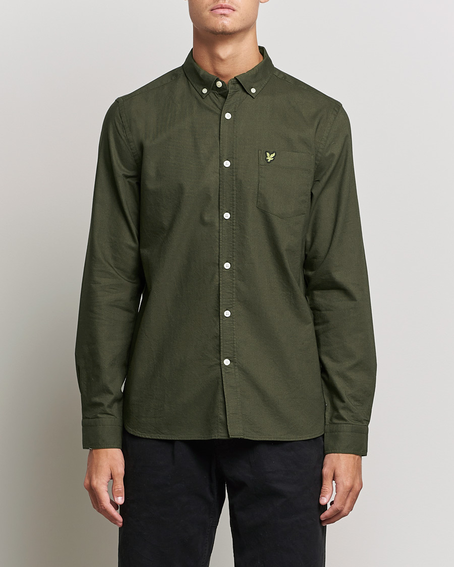 Herre | Lyle & Scott | Lyle & Scott | Lightweight Oxford Shirt Olive