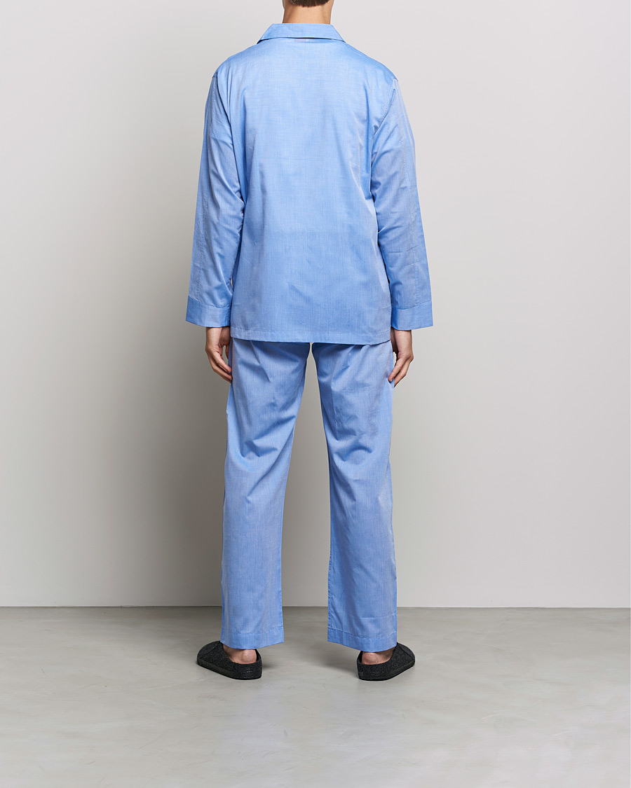 Herre | Best of British | Derek Rose | Cotton Pyjama Set Blue