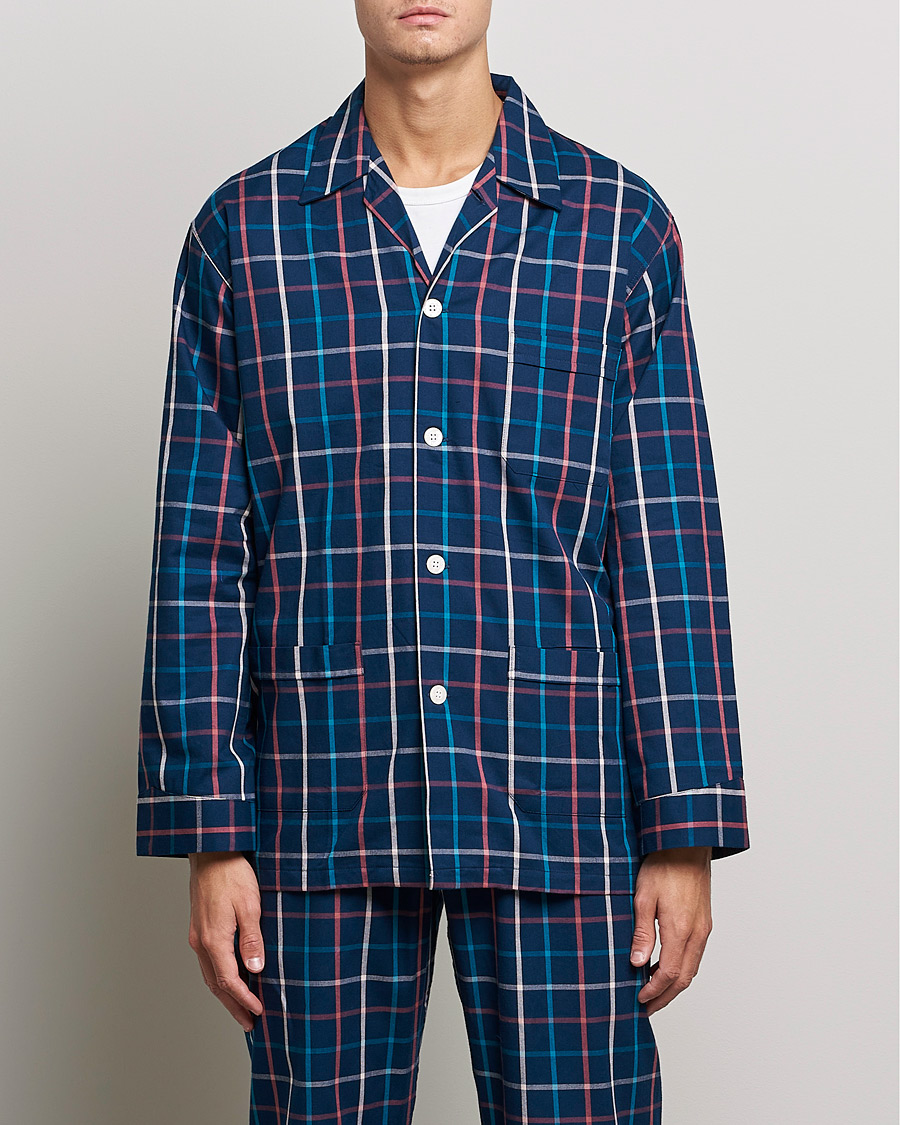 Herre | Pyjamas | Derek Rose | Checked Cotton Pyjama Set Multi