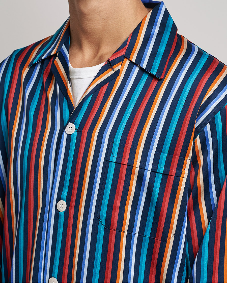 Herre | Pyjamas & Morgenkåber | Derek Rose | Striped Cotton Pyjama Set Multi