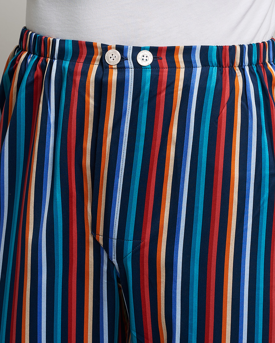 Herre | Pyjamas & Morgenkåber | Derek Rose | Striped Cotton Pyjama Set Multi