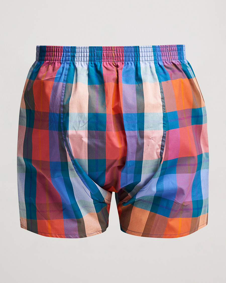 Herre | Undertøj | Derek Rose | Classic Fit Checked Cotton Boxer Shorts Multi