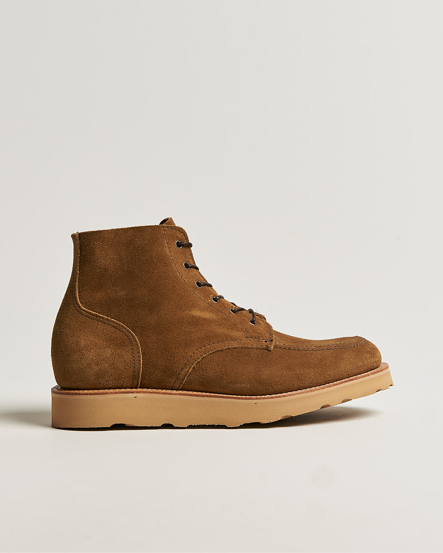 Herre | Sanders Wilson Unlined Apron Boot Tobacco Suede | Sanders | Wilson Unlined Apron Boot Tobacco Suede