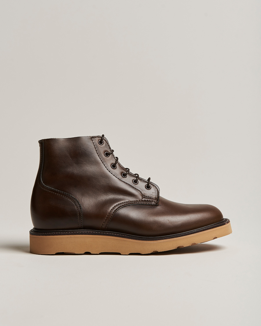 Herre | Sanders Harrison Unlined Derby Boot Brown Calf | Sanders | Harrison Unlined Derby Boot Brown Calf