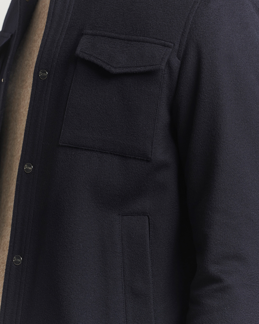 Herre | Jakker | Herno | Cashmere Overshirt Navy