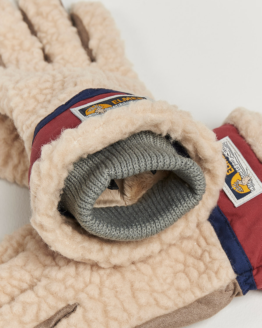 Herre | Elmer by Swany Sota Wool Teddy Gloves Beige/Wine | Elmer by Swany | Sota Wool Teddy Gloves Beige/Wine