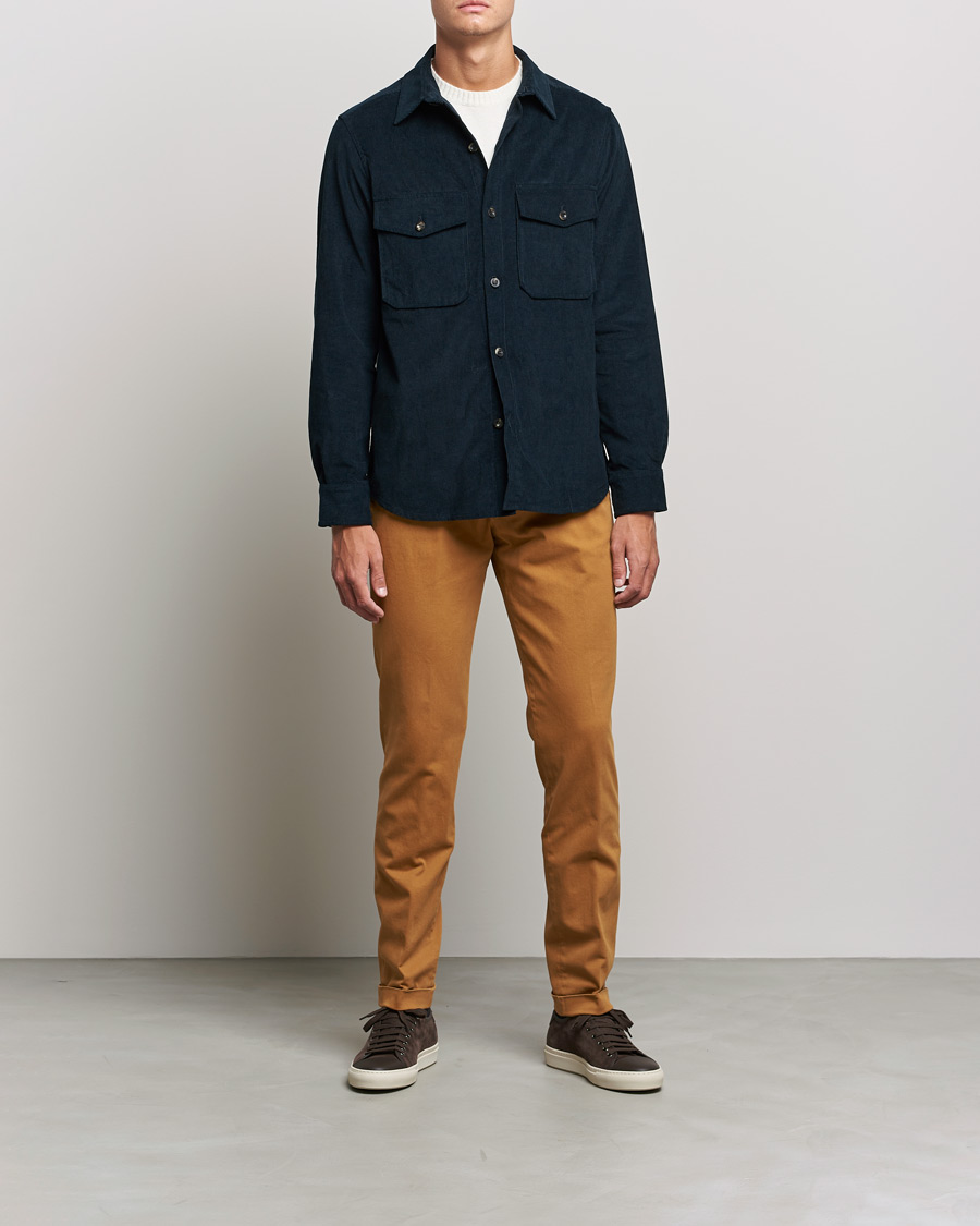 Herre | Bukser | Briglia 1949 | Slim Fit Cotton Stretch Chino Golden Brown