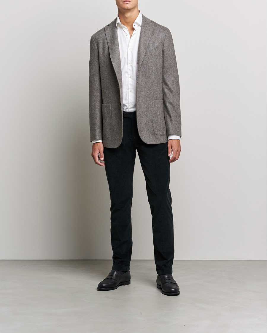 Herre | Bukser | Briglia 1949 | Slim Fit Corduroy Trousers Black