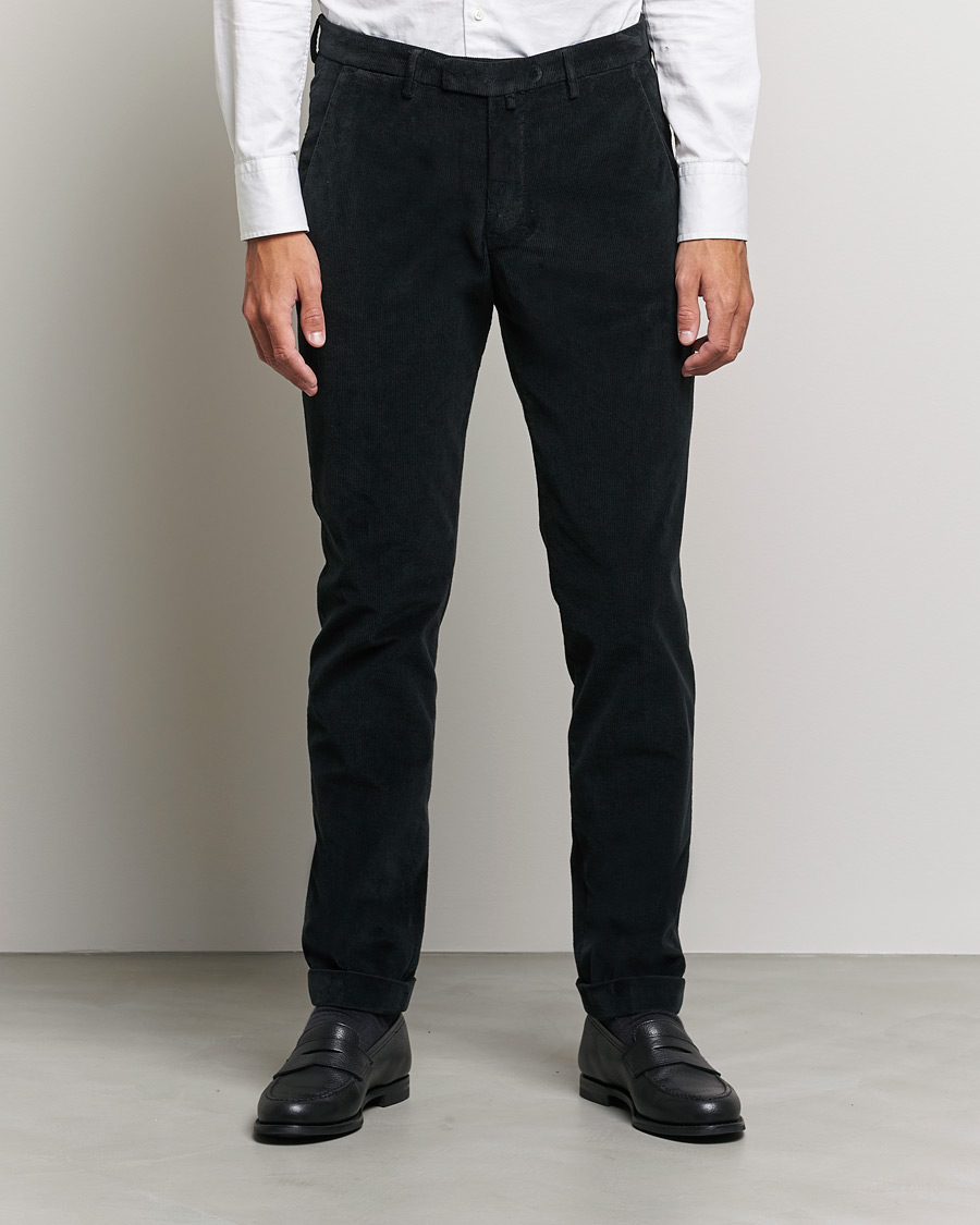 Herre | Bukser | Briglia 1949 | Slim Fit Corduroy Trousers Black