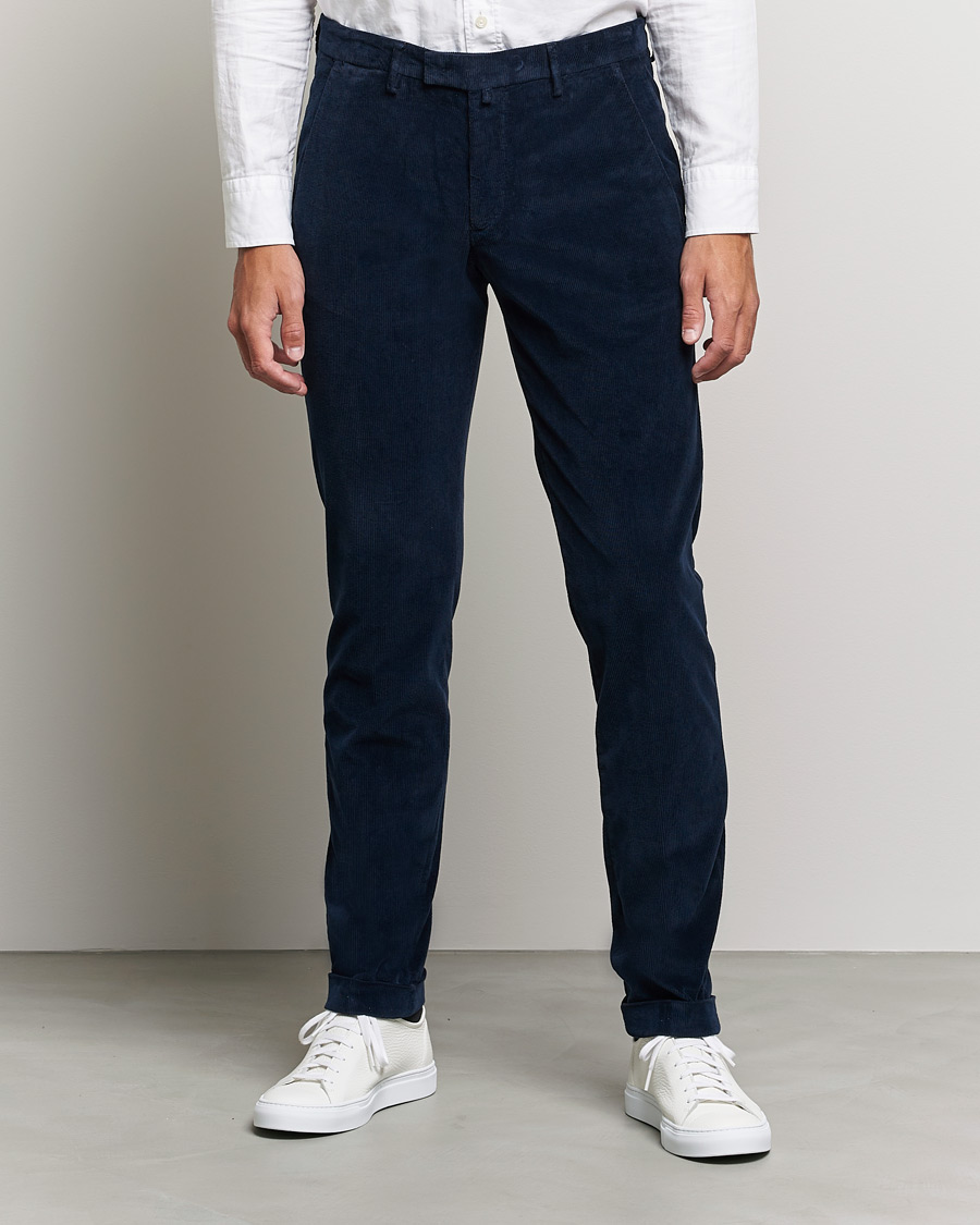 Herre | Bukser | Briglia 1949 | Slim Fit Corduroy Trousers Navy