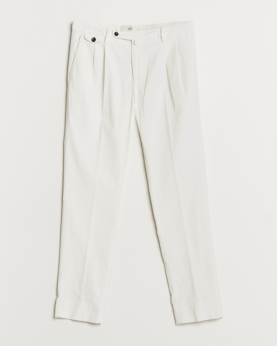 Herre | Bukser | Briglia 1949 | Easy Fit Corduroy Trousers Off White