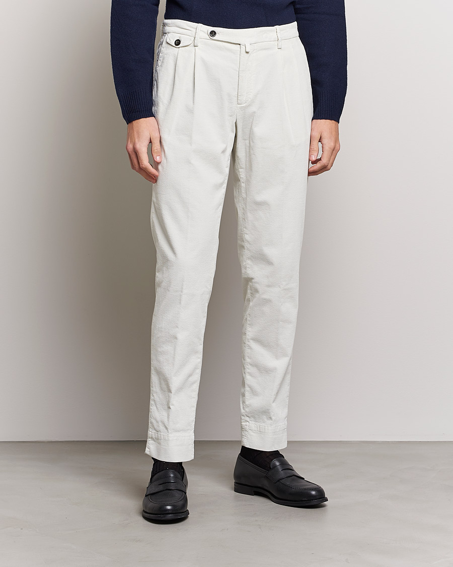 Herre | Bukser | Briglia 1949 | Easy Fit Corduroy Trousers Off White