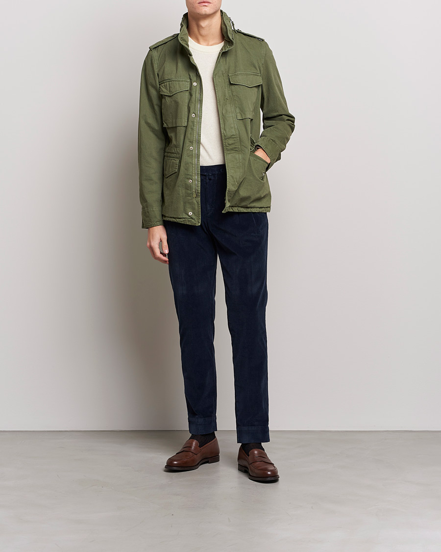 Herre | Bukser | Briglia 1949 | Easy Fit Corduroy Trousers Navy
