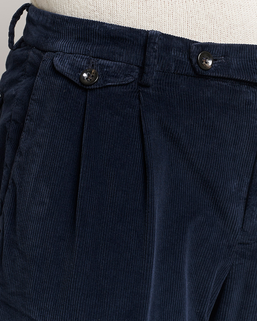 Herre | Bukser | Briglia 1949 | Easy Fit Corduroy Trousers Navy
