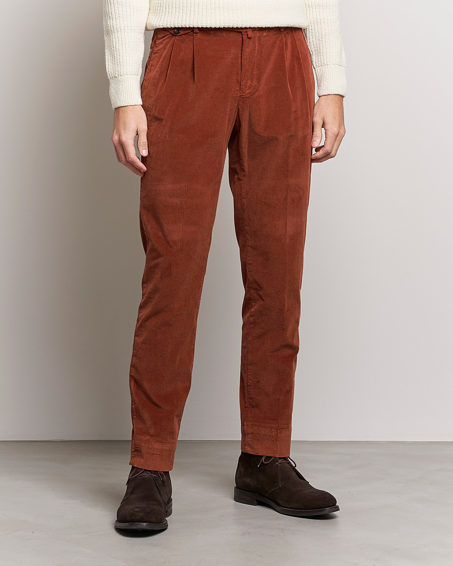 Herre | Bukser | Briglia 1949 | Easy Fit Corduroy Trousers Rust Red