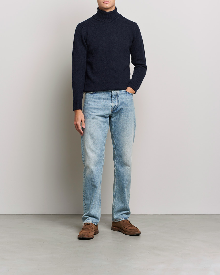Herre | Trøjer | Peregrine | Maker's Stitch Merino Polo Navy