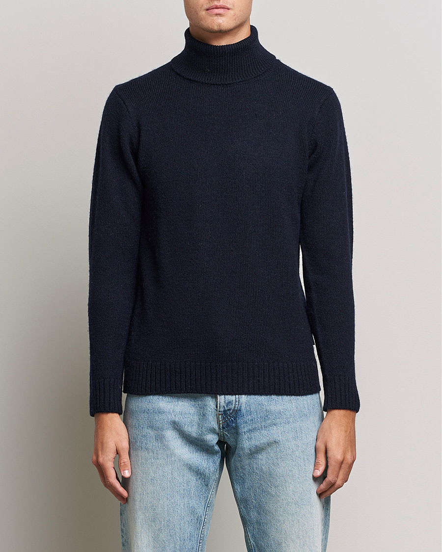 Herre | Trøjer | Peregrine | Maker's Stitch Merino Polo Navy