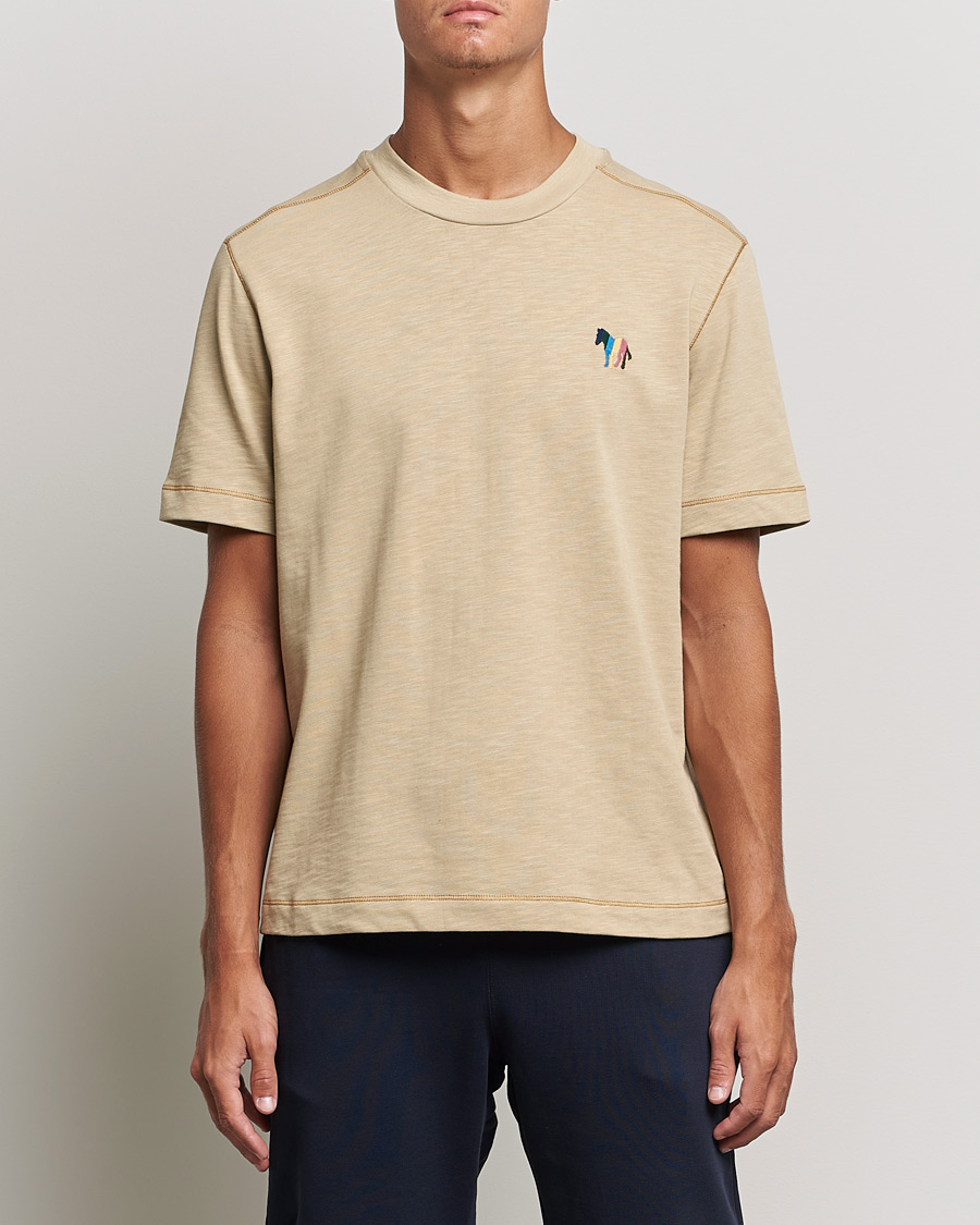 Herre | T-Shirts | PS Paul Smith | Zebra Organic Cotton T-Shirt Sand