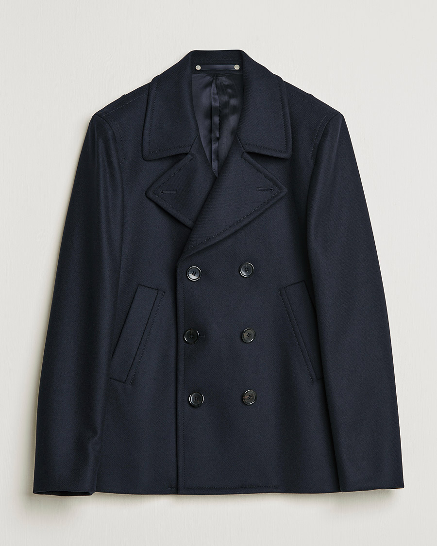 Herre | Jakker | PS Paul Smith | Wool Peacoat Navy