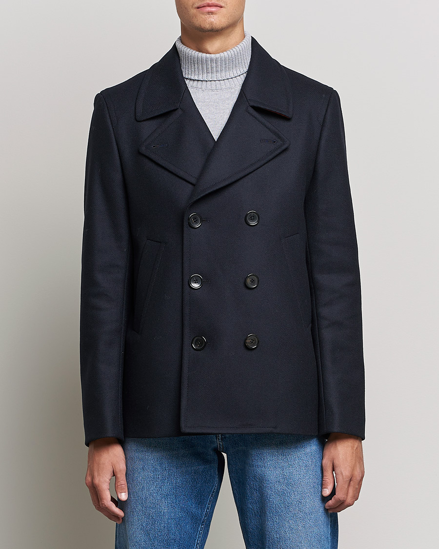 Herre | Jakker | PS Paul Smith | Wool Peacoat Navy
